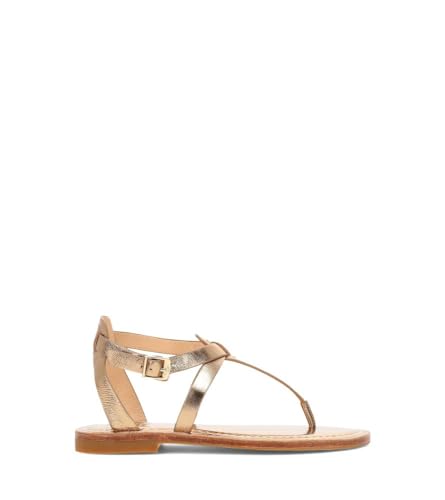Sandales en cuir pleine fleur Frye Taylor chic et souple doré foncé