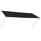 Farbe: Anthrazit vidaXL Markise Anthrazit 300x150cm Sonnenschutz Beschattung Windschutz Garten