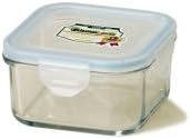 Kinetic Glasslock Series 17-Ounce Square Glass Food Storage Container With Locking Lid