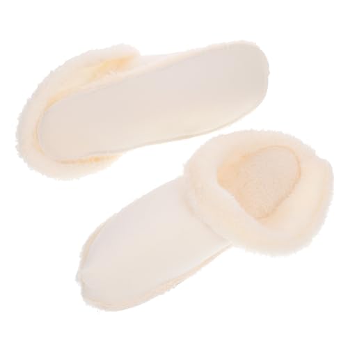 Veemoon 1 Par De Cubiertas De Zapatos De Felpa Con Agujeros Forro Desmontable Para Zuecos Sandalias De Pantuflas Forro De Felpa Forro De Gel Con Remaches Máquina Para Zapatos