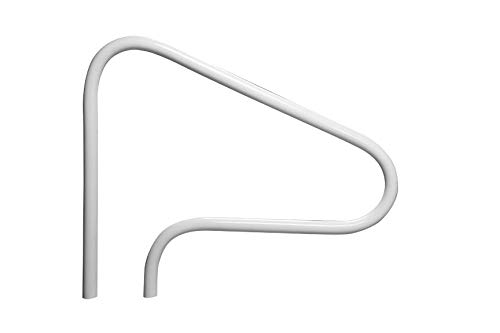 Rust Proof RTD-340 Beige 3-Bend Return-to-Deck Swimming Pool Handrail - 32