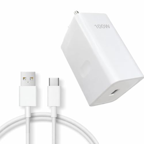 Image of Original Compatible with 100W Charger Type C Oppoo Reno 4 Pro, Oppoo Reno 5 Pro 5G, Oppoo F19 Pro Plus 5G, Oppoo Reno 6 5G - White LY957