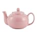 RSVP Stoneware Teapot, Pink