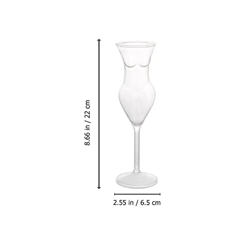 Vosarea 2Pcs Novelty Wine Glasses Human Body Shape Goblets Creative Cocktail Champagne Whiskey Glasses For Home Bar Club Birthday Party #TOP6