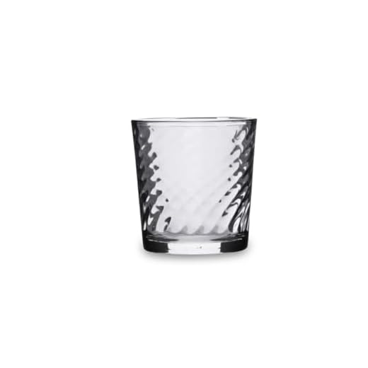 Quid Twist Set 6 Vasos Bajos Vidrio 26cl Transparente