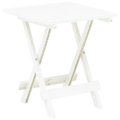 FORNOR 10043 Table Pliante Adige Blanche 43 x 45 x 50 cm
