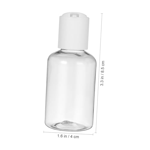 DEARMAMY 20Pcs Travel Makeup Bottles Durable Emulsion Dispensers Leak Lotion Containers for Sunscreen Liquid Soap Shampoo More
