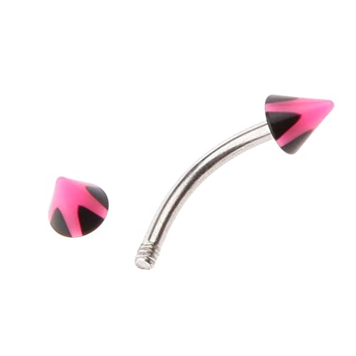 Dynwave Cone Barbell Curvo Anéis de Sobrancelha Barras Tragus Corporal