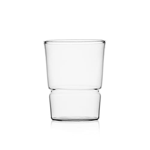 Ichendorf Milano Tumbler Transparent | Collection Tap | 28 cl| Verre borosilicate | Fait à la main
