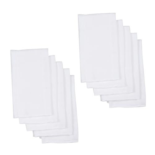 BESPORTBLE 10pcs Cotton Diaper Inserts for Fitted Cloth Diaper Liners Reusable Burp Cloths Soft for Machine Washable