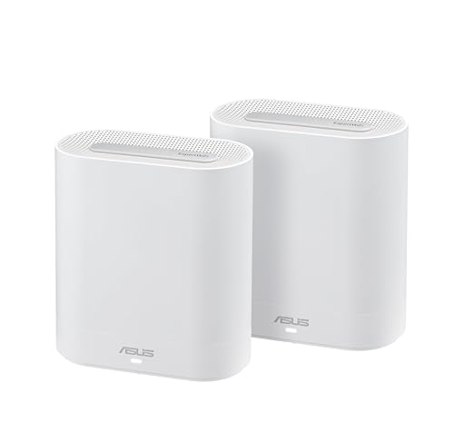 ASUS ExpertWiFi EBM68 (AX7800) 2 Pack, Sistema WiFi Mesh de Tres Bandas, optimo para Negocios, 5...