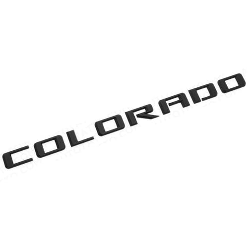 Image of 1Pc 21+ Colorado Fender /Tailgate Badge 3D Logo Emblem Truck Sport Nameplate Letter Replacement for Colorado (Matte Black)