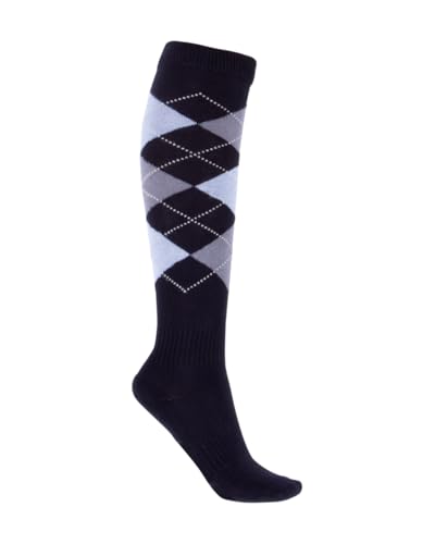 4Riders Reitkniestrümpfe London für Damen elastische Reitsocken für Stiefel atmungsaktiv und komfortabel ideal für Training Stall und Turnier
