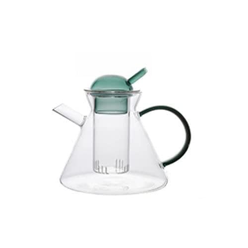 Tetera nórdica de vidrio para oficina: disfruta de tu café y té caliente con filtro creativo
