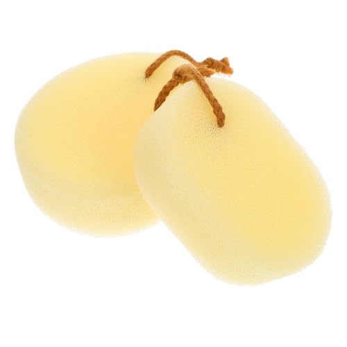 Beaupretty 2Pcs Bath Scrubber Sponge Portable Back Exfoliating Sponge for Shower Quick Drying and Sanitary Bathing Tools for Gentle Skin Cleansing and Lathering