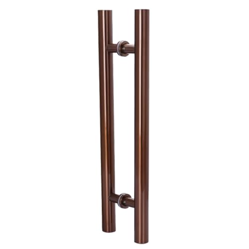 Poignée de porte de hangar en verre et douche design en acier satiné - 2