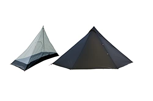 2-4 Person Ultralight 15D Stove Hot Tent with Inner Mesh Tent Include Stove Pipe Jack Family Tent Camping (4-6 Person Tent (13.12x 13.12 x 6.56 FT))