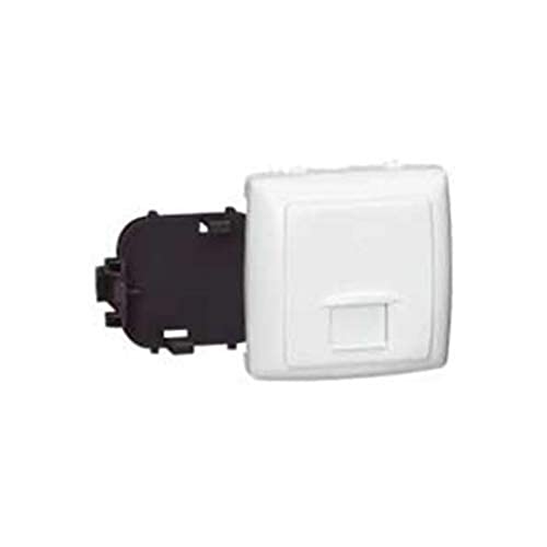 Legrand 086133 Prise RJ45 Numéris ou Internet 8 Contacts Appareillage Saillie Composable, Blanc, Lot de 10