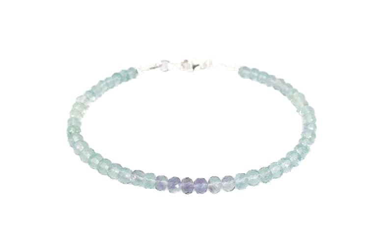 Bracelet en fluorite verte LKBEADS aux pierres facettées haut de gamme pour homme et femme