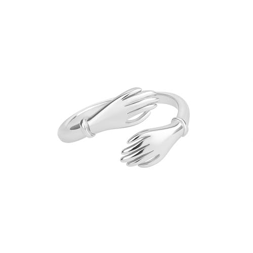 Bague amitié argent sterling cadeau symbolique de Saint-Valentin et anniversaire