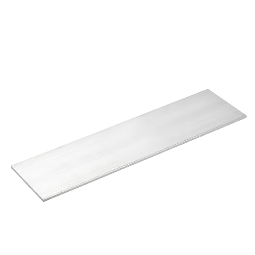 Image of uxcell Square Aluminum Flat Bar, 1 /8 inch Thick 3.1 inch Width 12 inch Length Square Aluminum Bar 6061 Aluminum Flat Plate, 3 x 80 x 305mm T6511 Solid New Mill Stock for Industrial Building