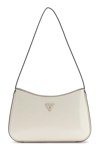 Sac à épaule GUESS Arnela II la quintessence du design écru finitions top zip