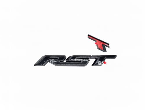 Image of 1Pc RST Tailgate Emblem Letter Badge Inserts Sticker Replacement for 2019 2020 2021 Silverado 1500 Tahoe Yukon SUV 4x4 (Overlay Gloss Black)