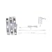 Paulmann 78895 LED Stripe MaxLED 250 regał Comfort zestaw podstawowy 1 m 300 lm/m 30 diod LED/m z 1 x 4 W ściemniana taśma świetlna srebrna tworzywo sztuczne 2700 K
