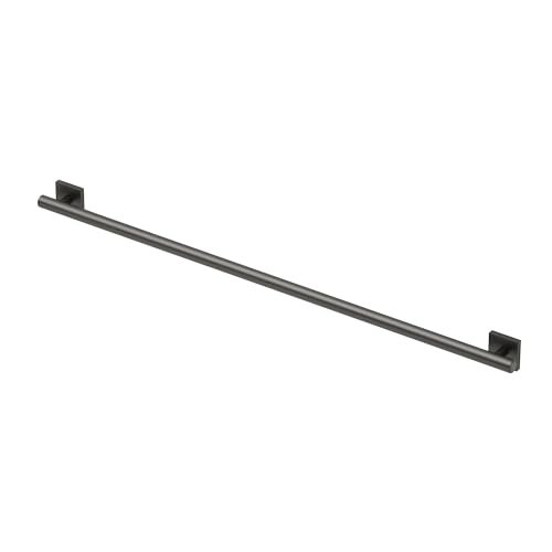 Gatco 996AMX Elevate 48″ Grab Bar, Matte Black – Heavy-Duty Stainless Steel Bathroom Safety Rail, ADA Compliant, Modern Wall Mounted Support Grab Bar for Shower & Tub