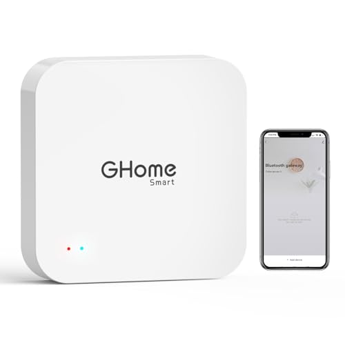GHome Smart Tuya Bluetooth Gateway-G2 for Tuya BLE Devices, 2.4Ghz WiFi Only, Remote Control, Compatible with Alexa and Google Home Assistant, Work with Tuya Smart App and Smart Life App