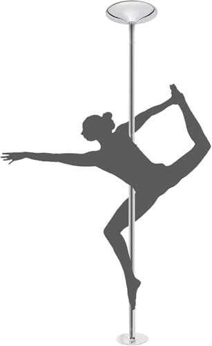 Barre de danse rotative 45 mm amovible et réglable pour maison et club