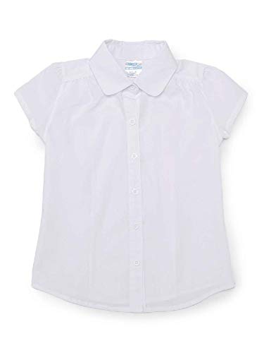 Girls' Uniform Button Down Blouse White Shirt