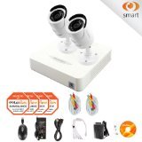 2 Camera 960H Security System, 4 Channel 960H Compact DVR w/500GB HDD and 2 1000TVL White Bullet Camera Surveillance Kit