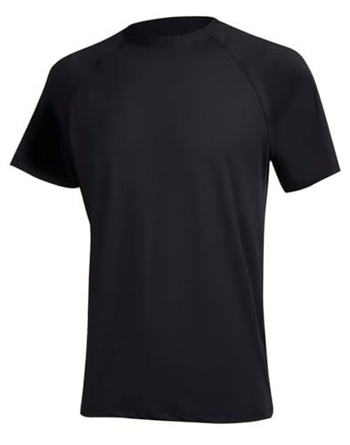 Camiseta de natación manga corta para hombre YuKaiChen, ropa deportiva UPF 50+