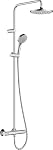 hansgrohe – hansgrohe Vernis Blend - Duschsystem mit Thermostat, Regendu