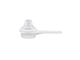 Plastic Measuring Scoop with Funnel, The Scoopie (5 cc | 1 Teaspoon | 5 mL) Measuring Spoons for Powders, Coffee, Pet Food, Protein, Spices and Other Dry Goods (Pack of 1, Opaque, No Cap)
