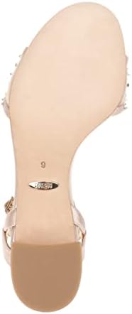 Badgley Mischka Women's Karissa Heeled Sandal, Blush Satin, 8 | Image 5