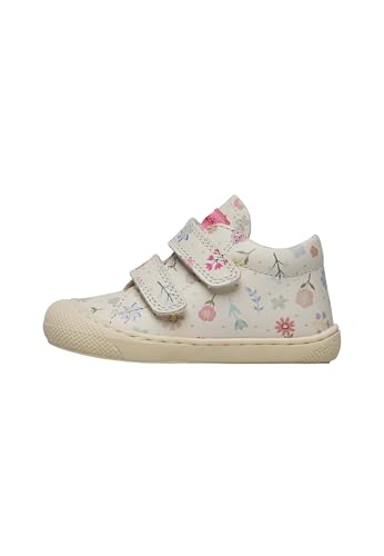 Chaussures premiers pas Naturino cuir fleurs pour les sorties au parc