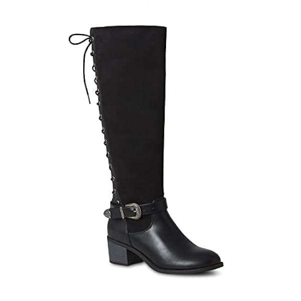 Joe Browns Botas de Gamuza Y Cuero con Cordones En La Espalda, Moda Mujer