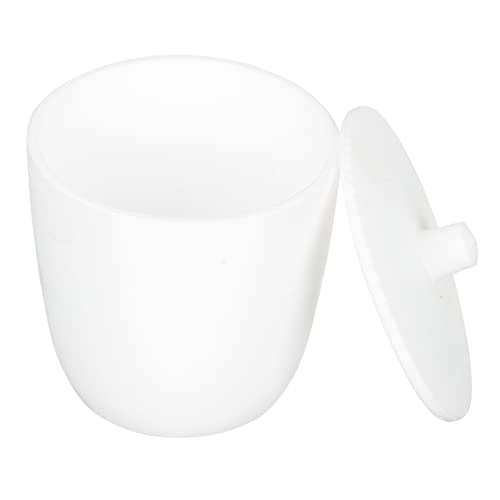 OSOLADY 100ml PTFE Crucible with Lid Laboratory Crucible Porcelain for Metal Melting