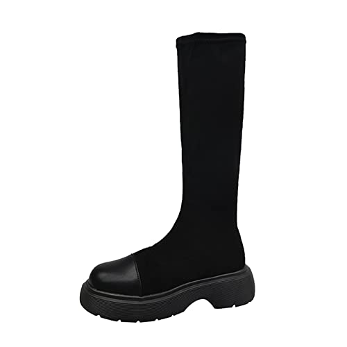 Bottes pour femmes anti-froid à talons plats contre les pieds gelés