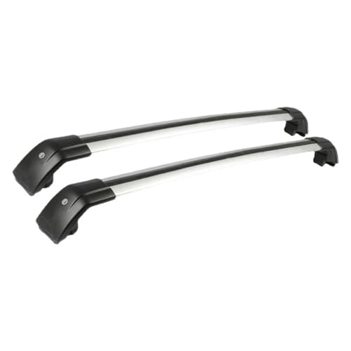 Barras Portaequipajes Kx11 Para GEELY Para Monjaro Para Manjaro 2022 2023 Para Xingyue L Barra Transversal Techo Portaequipajes Viga Aleación Aluminio Perforada Con Cerradura Baca Coche(Silver Black 2