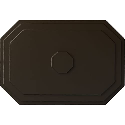 Image of 25 1 /4 inchW x 17 1 /4 inchH x 1 3 /4 inchP Felix Ceiling Medallion, Hand-Painted Stone Hearth