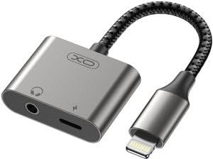 XO R258B Lightning to Lightning+3.5mm 2 in1 Converter Dual