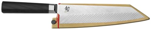 Shun Cutlery Dual Core Kiritsuke Knife 8”, Master Chef's Knife, Ideal for All-Around Food Preparation, Authentic, Handcrafted Japanese Knife, Professional Chef Knife
