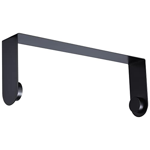 Image of ZUNTO Black Paper Towel Holder Under Cabinet, Stainless Steel Kitchen Towel Holder Stick on Wall Vertical or Horizontal, Frees up Counter Space