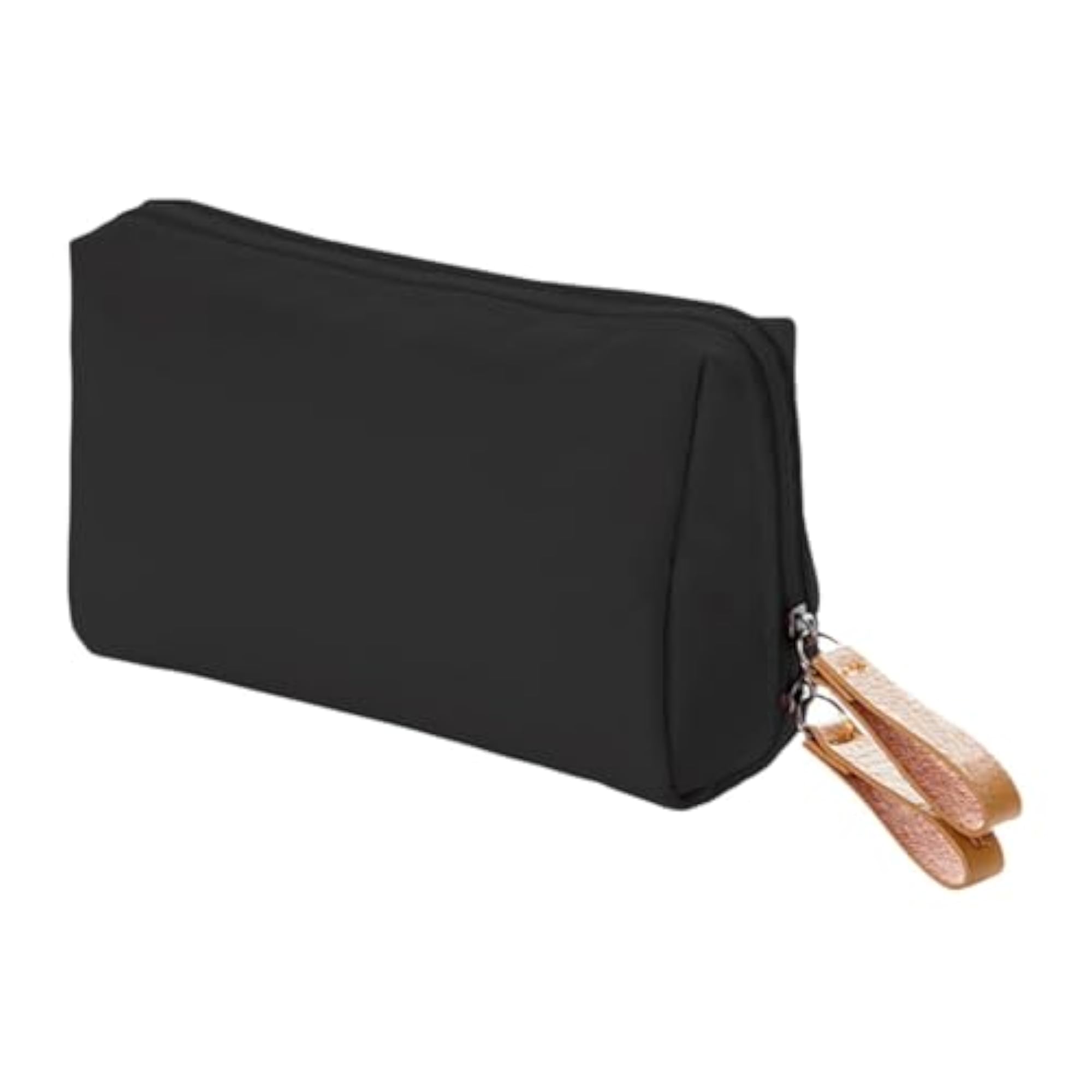 Travel Makeup Bag, Lightweight Cosmetic Organizer, Black Red