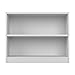 Bush Home Universal Small 2 Shelf Bookcase in White, Low Storage and Display Bookshelf for Home Office or Living Room Organization