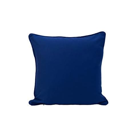 ARLINENS DUCK QUALITY PLAIN DYED 100% COTTON CUSHION COVER IN FOLLOWING COLOUR AND SIZES: (20"X20", NAVY BLUE) Cover