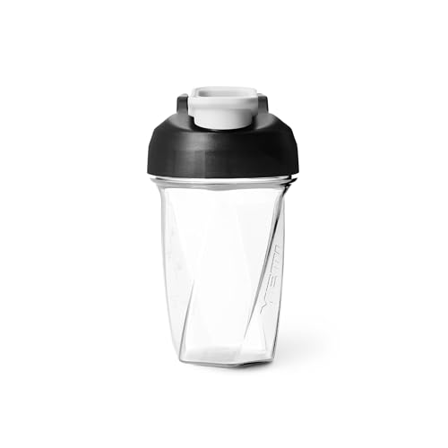 YETI Yonder Helimix Vortex Blender Shaker Bottle Holds up to 20oz | No Blending Ball or Whisk | USA Made | Portable Pre Workout Whey Protein Drink Shaker Cup | Dishwasher Safe Clear